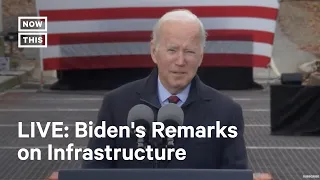 Joe Biden Gives Remarks on Infrastructure Plan in NH I LIVE