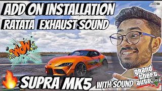 How to install TOYOTA SUPRA MK5🔥 DRIFT MACHINE CAR MOD in GTA 5 | TOYOTA SUPRA MK5 in GTA 5 ||