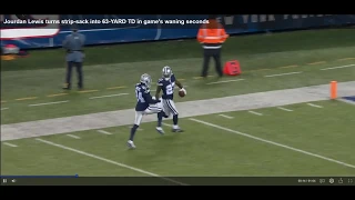 Jourdan Lewis strip-sack leads to Cowboys TD| NFL Highlights