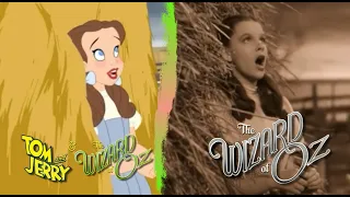 The Wizard of Oz (1939 ) / Tom and Jerry (2011 ) - Farm scenes -  Side by Side Comparison