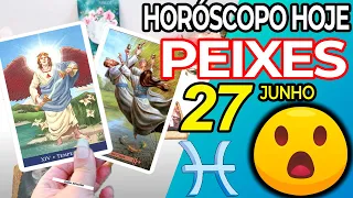 😮𝐀𝐋𝐆𝐎 𝐐𝐔𝐄 𝐍𝐈𝐍𝐆𝐔𝐄́𝐌 𝐄𝐒𝐏𝐄𝐑𝐀𝐕𝐀 𝐀𝐂𝐎𝐍𝐓𝐄𝐂𝐄😰 Horoscopo do dia de hoje PEIXES 27 JUNHO 2023 ♓tarô Peixes