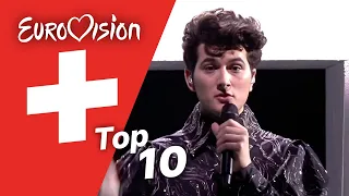 Top 10 ESC Songs Ever: Switzerland | Best Swiss Eurovision Songs