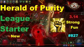 [Path of Exile] Herald of Purity League Starter Summoner Necromancer Minion Build - 827