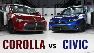 2023 Honda Civic VS Toyota Corolla – Side Crash Test Comparison