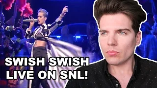 KATY PERRY - SWISH SWISH (LIVE ON SNL) | REACTION