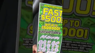 Fast 500 1 ticket BIG win. Nyc #lotto #lottery #scratchofftickets #scratchtickets #winner