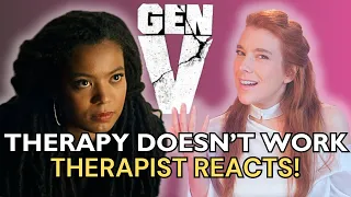 Therapist reacts to superhero therapy session in Gen V