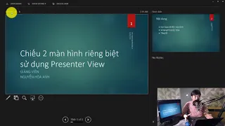 Thủ thuật chiếu hai màn hình riêng biệt sử dụng Presenter View