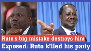 Ruto In Trouble As His Careless Moves K!lls UDA Party. Top Secrets Exposed Showing His Regrets