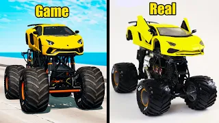 Modification Sport Car and Monster Truck in Game and Reality - Beamng drive. Special video # 2