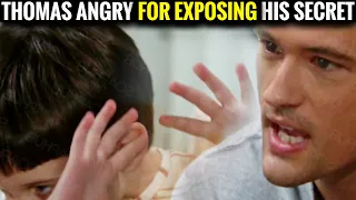 Thomas slaps Douglas, angry for exposing his secret CBS The Bold and the Beautiful Spoilers