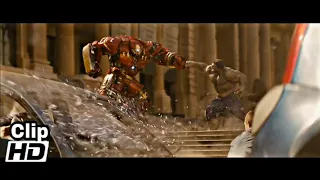 Hulk vs HulkBuster - Fight Scene - Avengers Age of Ultron (2015) Movie CLIP HD ( 1080 X 1080 60fps )