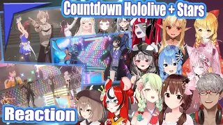 【Compilation】Countdown 2023 Live Hololive / Holostars Costar Reactions【Hololive + Holostars EngSub】