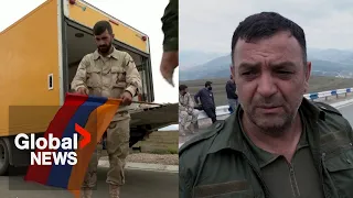 Nagorno-Karabakh: Armenians worry for missing relatives as Russian peacekeepers seen leaving
