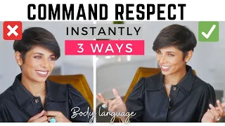 3 Body Language Tricks to COMMAND RESPECT at work without speaking a word