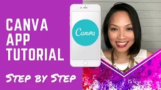 Canva Tutorial - How to use Canva app on mobile to create stunning graphics