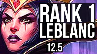 LEBLANC vs IRELIA (MID) | Rank 1 LeBlanc, Rank 4, 6/1/6, Dominating | EUW Challenger | 12.5