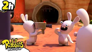 ¡Silencio, está rodando!| Rabbids La Invasión| Nueva compilación 2H|Dibujos animados para niños