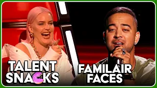 Familiar Faces during the Blind Auditions of The Voice