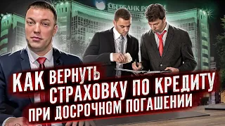 Как вернуть оплату страховки по кредиту, если кредит погашен досрочно, а страховая отказывает