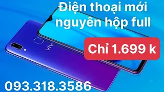 Điện thoại Vivo cpu lõi 8 2ghz, Ram 6G, bộ nhớ 128G màn hình tràn viền giọt nước, HỘP 093.318.3586