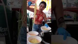 Pork Yellow Noodles - Thai Street Food