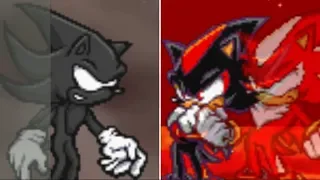 Dark sonic vs shadow (Halloween special 2018)