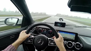 Mercedes Benz B 180d Autobahn Test Drive No Speed Limit Top Speed