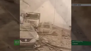 Liban Beyrouth compilation vidéos explosions. Le 4 août 2020