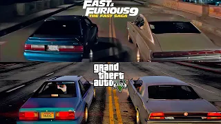 Fast Furious 9 Dom vs Jakob | Remake in GTA 5 Comparison