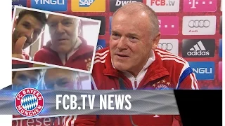 FC Bayern vor Bochum, Müller interviewt Gerland