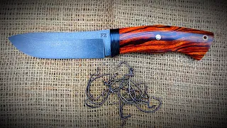 Turning steel fishing hooks into a sharp hunting knife