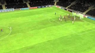 Football Manager 2012: Panathinaikos vs Panionios - Zeca Overhead Kick Goal 16 minutes