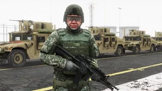 GTA 5 - Military Patrol #3 - CONVOY - ALL OUT ASSAULT - ARMY VS. MERRYWEATHER