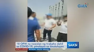 Saksi: 18 OFW na nawalan ng trabaho dahil sa COVID-19, pinalayas sa tinutuluyan