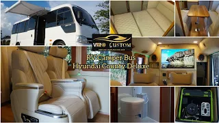 Hyundai County Deluxe | RV Camper Bus by: VPRO Custom Inc.