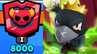 CROW İLE 8000 KUPA OLDUM!! - Brawl Stars