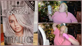 Schwarzkopf göt2b Metallic Silver Permanent Hair Dye | TESTING!!