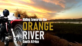 Riding towards the ORANGE RIVER, South Africa - From Kuruman to Kakamas