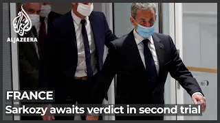 Ex-French President Sarkozy awaits verdict in second corruption trial