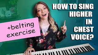 SING HIGH IN CHEST VOICE. Belting exercises for singers