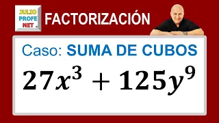 FACTORIZAR UNA SUMA DE CUBOS - Ejercicio 1