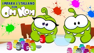 Impara l'italiano con Om Nom | Impara i colori secondari in italiano | Cartoni Animati per bambini