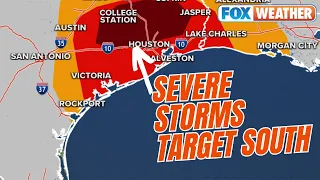 All-Day Severe Weather Threat Targets South With Tornadoes, Damaging Wind, Hail Possible