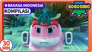 【GOGODINO EXPLORERS】EP22-24 | Kompilasi 08 | Arkaeopteriks | Dinosaurus | Kartun Anak | GOGODINO