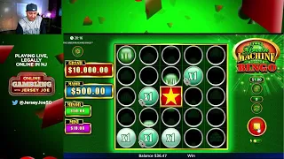 The Green Machine Bingo slot LIVE with BONUS [Online Gambling with Jersey Joe # 299]