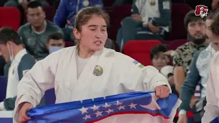 Sugdiyona Jaloldinova (uz) 60kg Zamira Suyumova (uz)