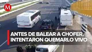 Un chofer es asesinado en la autopista México - Pachuca