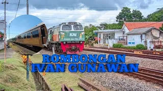 ROMBONGAN BINTANG ARTIS IVAN GUNAWAN!!! KA FAJAR UTAMA YK LD  GERBONG RETRO & PANORAMIC