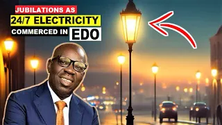EDO. JUBILATION IN BENIN CITY AS OBASEKI'S 24/7 SOLAR ELECTRICITY  BEGINS TO WORK IN EDO STATE